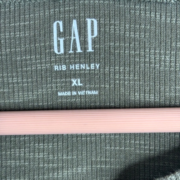 ASO Alt Bella Swan Olive Green Waffle Henley XL Twilightcore Long Sleeve Y2K Gap - Picture 6 of 11